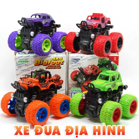 Xe dây cót địa hình 4 bánh mini cho bé