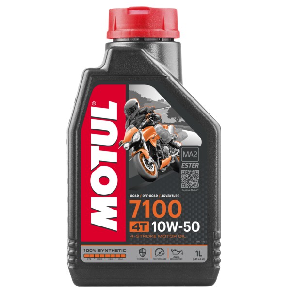 Motul 7100 4T 10W50 1L (mẫu mới) - nhớt tổng hợp 100% xe máy, mô tô PKL, xe Exciter, Winner X, Sirius