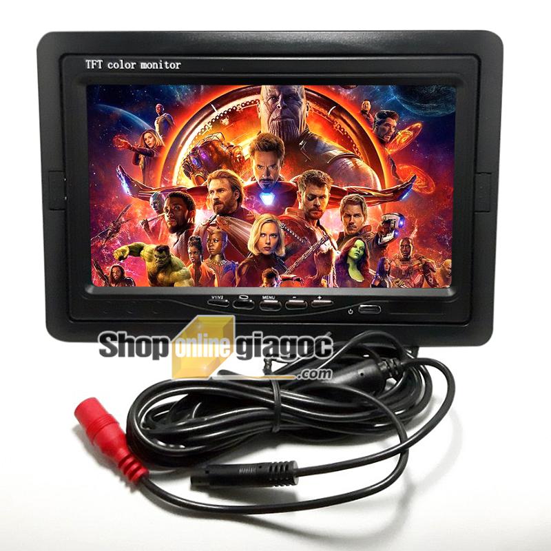 Combo Camera Cập Lề Ô Tô + Màn Hình 7 Inch 800×480