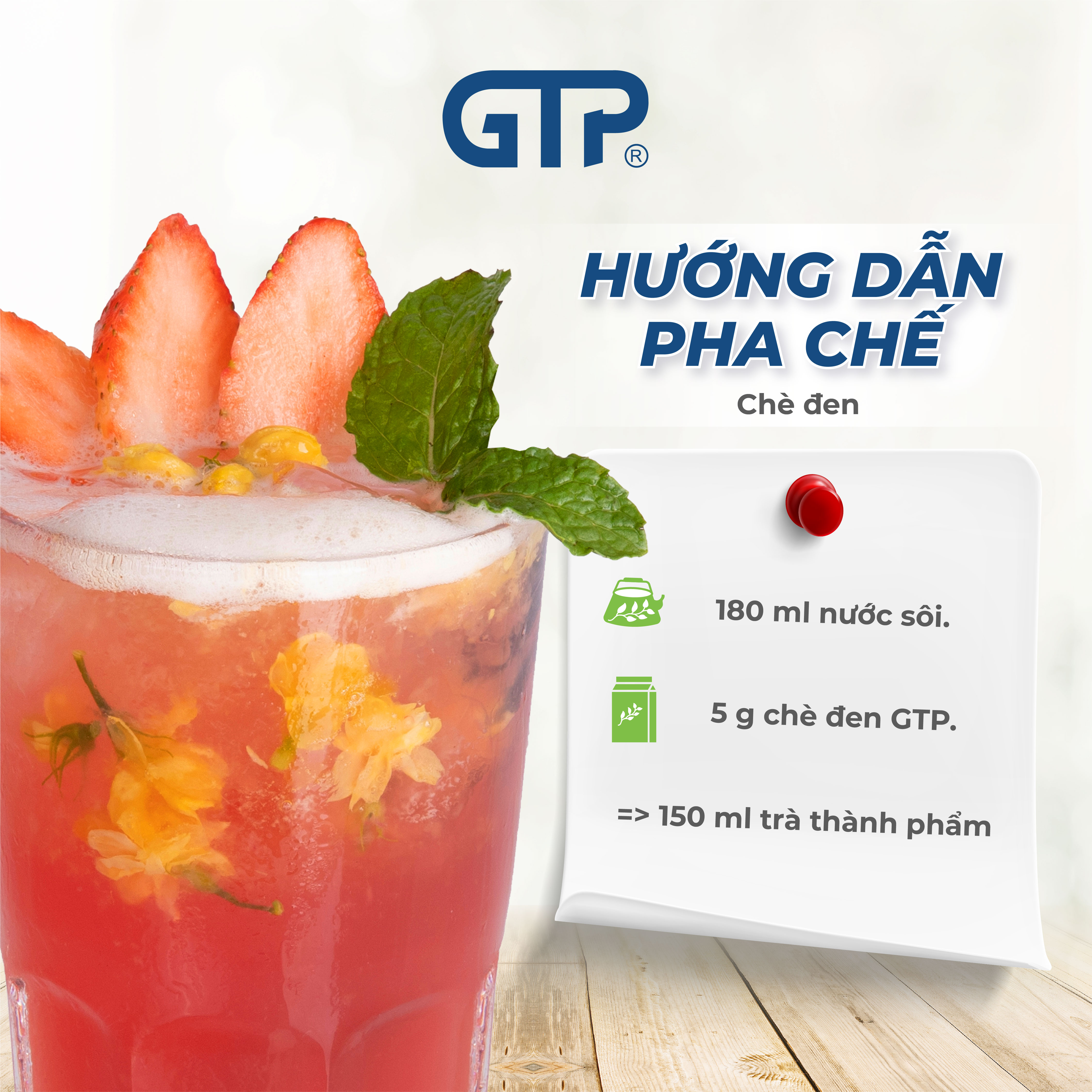 Trà đen GTP - (1kg/bao) - dùng pha trà sữa đậm đà