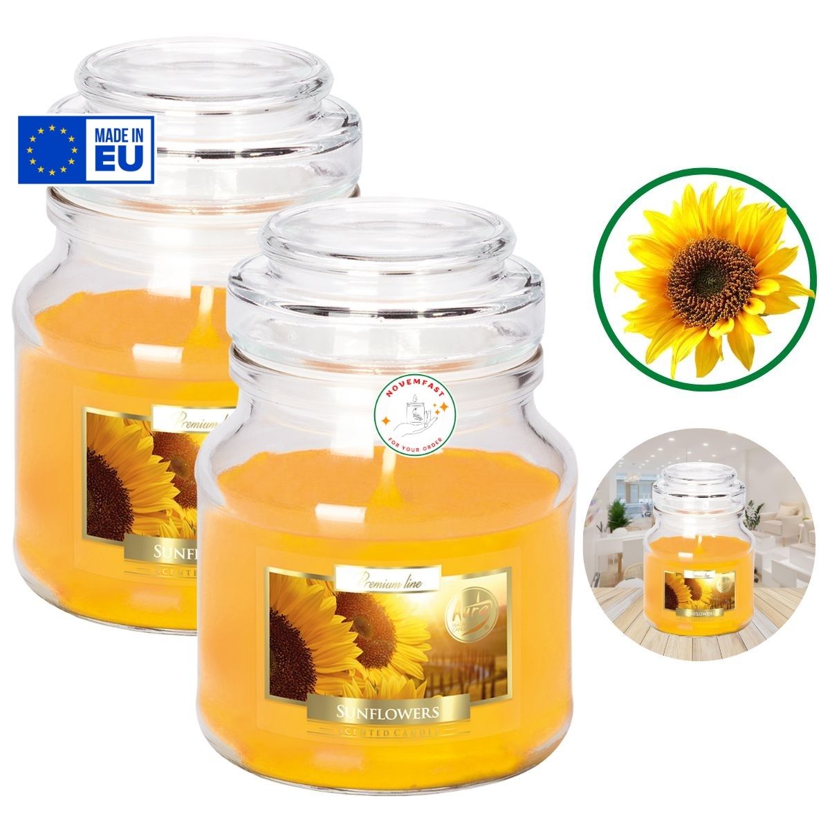 Combo 2 Hũ nến thơm phòng Bispol 120g
