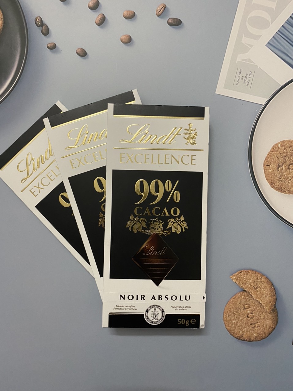 Socola đen Lindt Excellence 99% cacao 50g (Dark Chocolate 99% Absolu)
