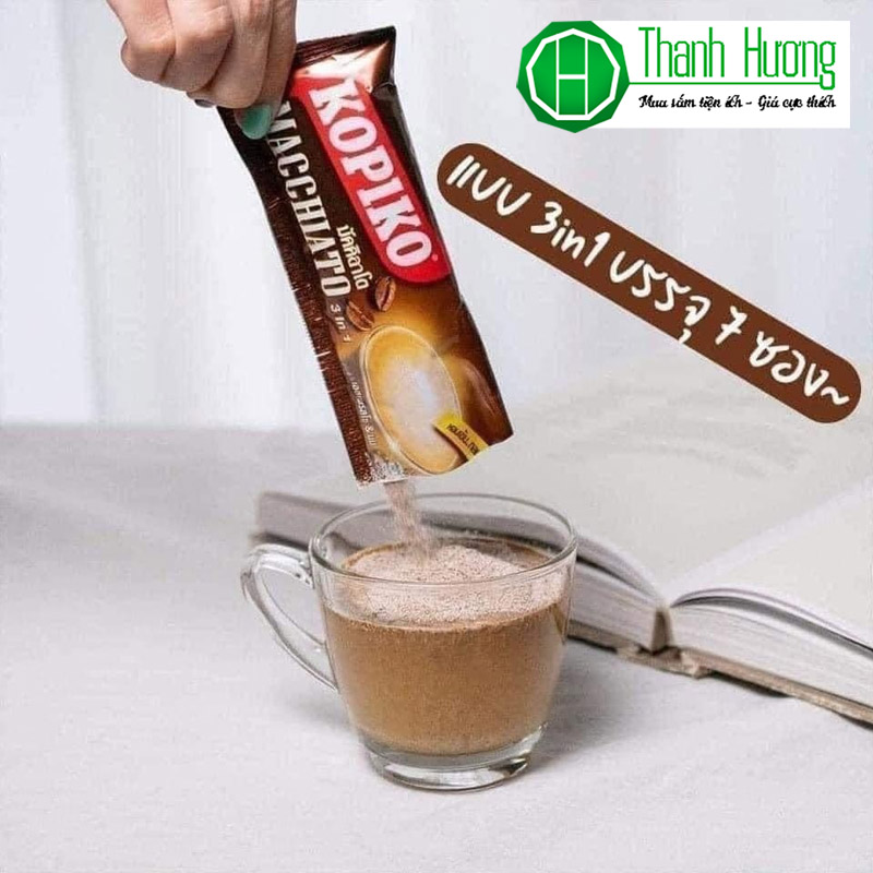 Cà phê sữa Macchiato hòa tan 3 in1 Kopiko Thái lan