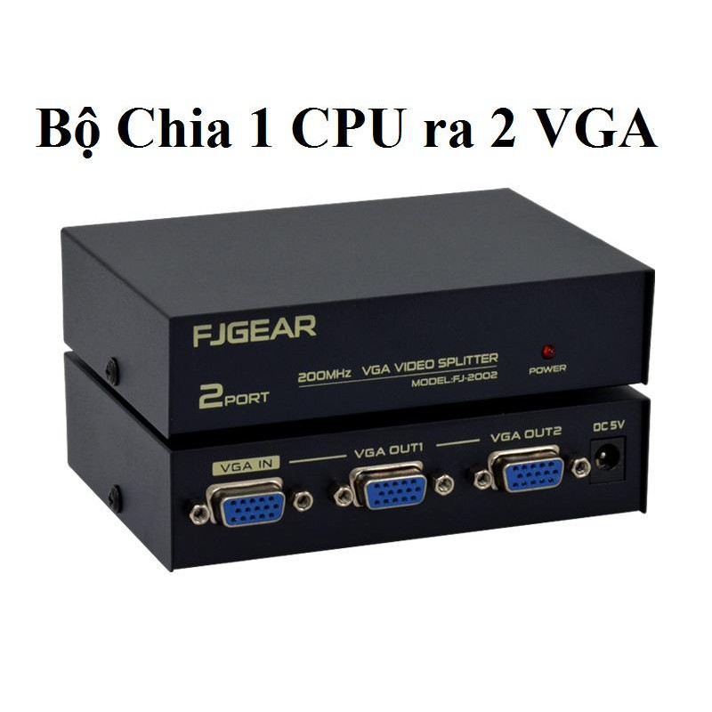 Hub Chia 1 CPU ra 2 VGA (200MHz) , ( không nút )