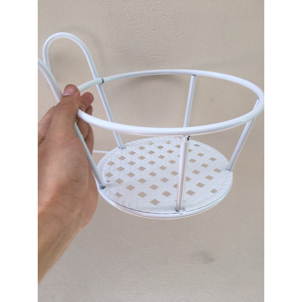 [Giá hủy diệt] [Ảnh thật] Giỏ hoa treo ban công ( Sơn tĩnh điện chống gỉ sét )