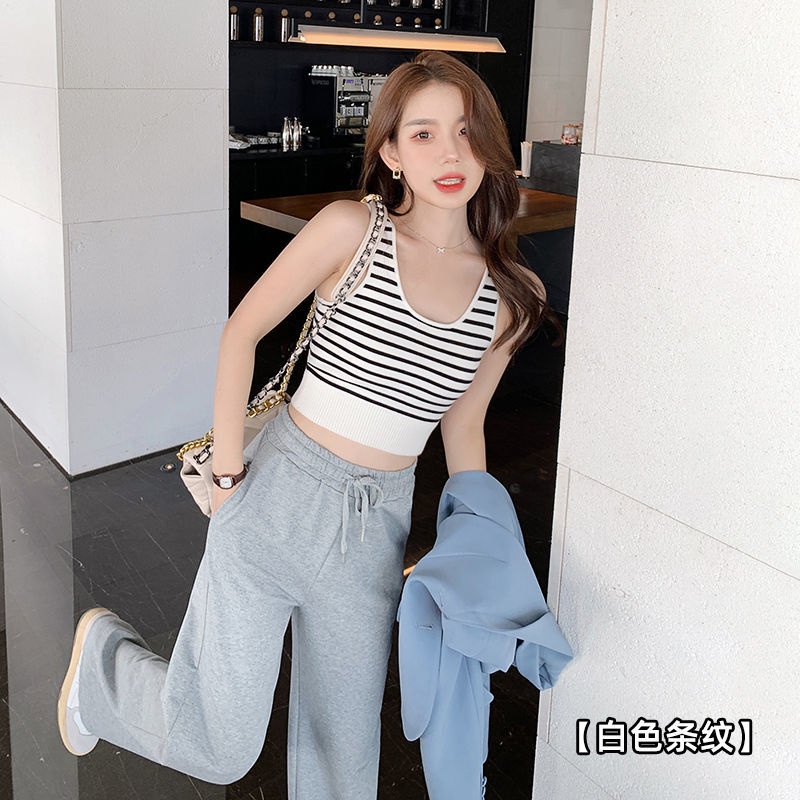 ÁO CROPTOP KẺ ĐEN TRẮNG 6630
