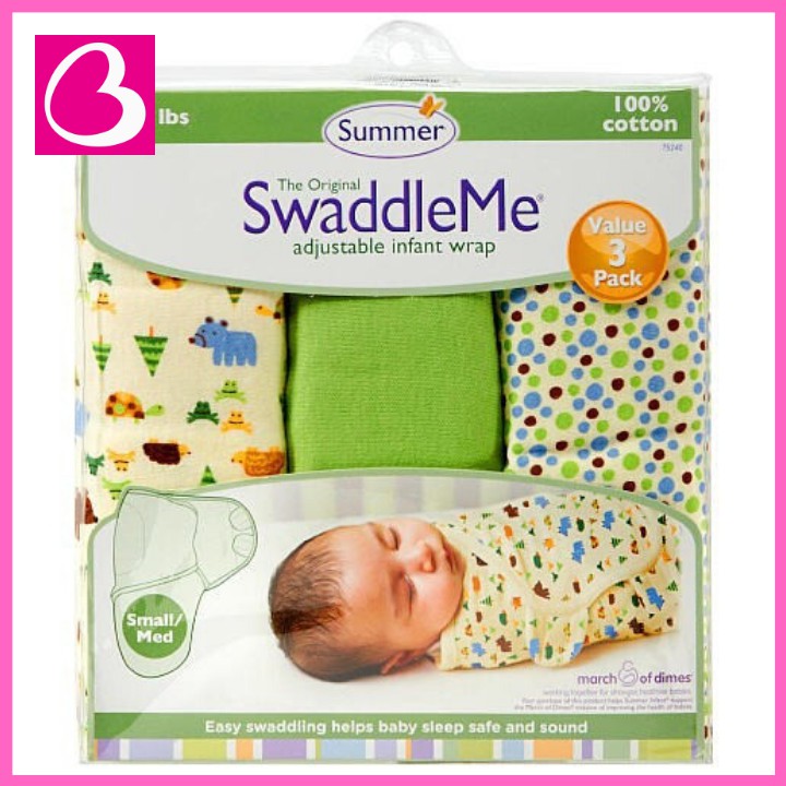 Chăn Ủ Kén Summer Infant SwaddleMe cotton Cho Bé