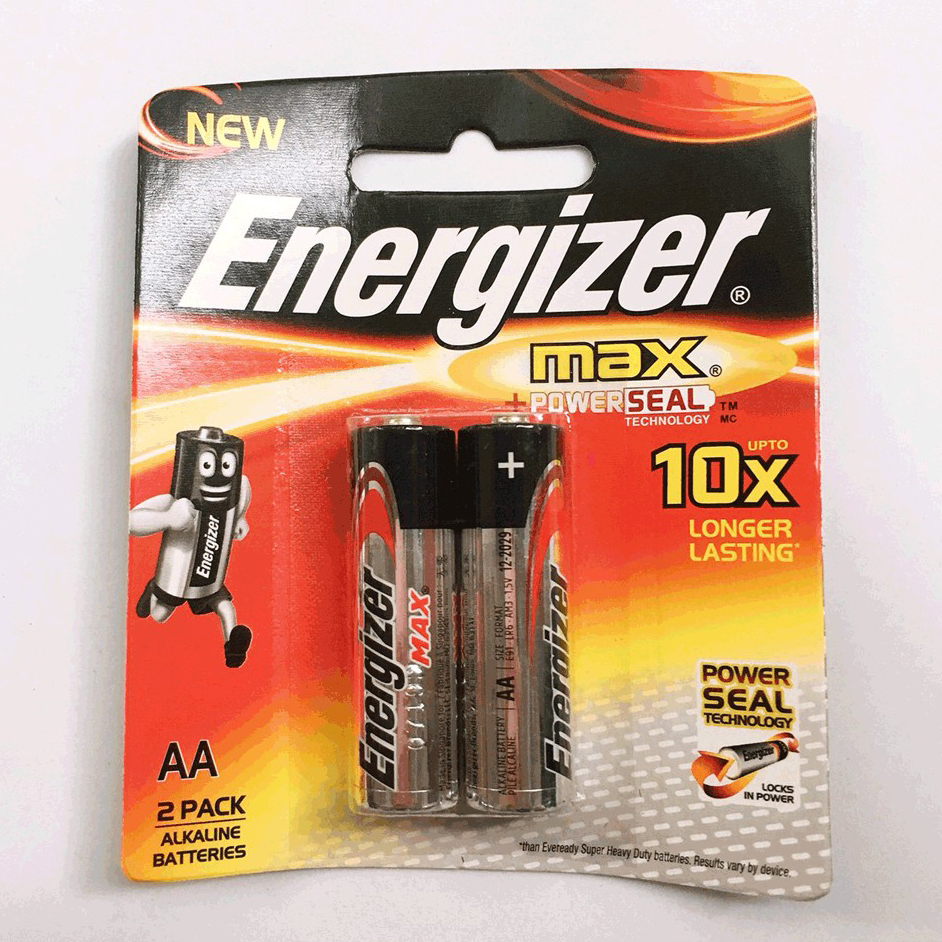 1 vỉ pin AA Energizer Alkaline chính hãng (1 vỉ 2 viên)