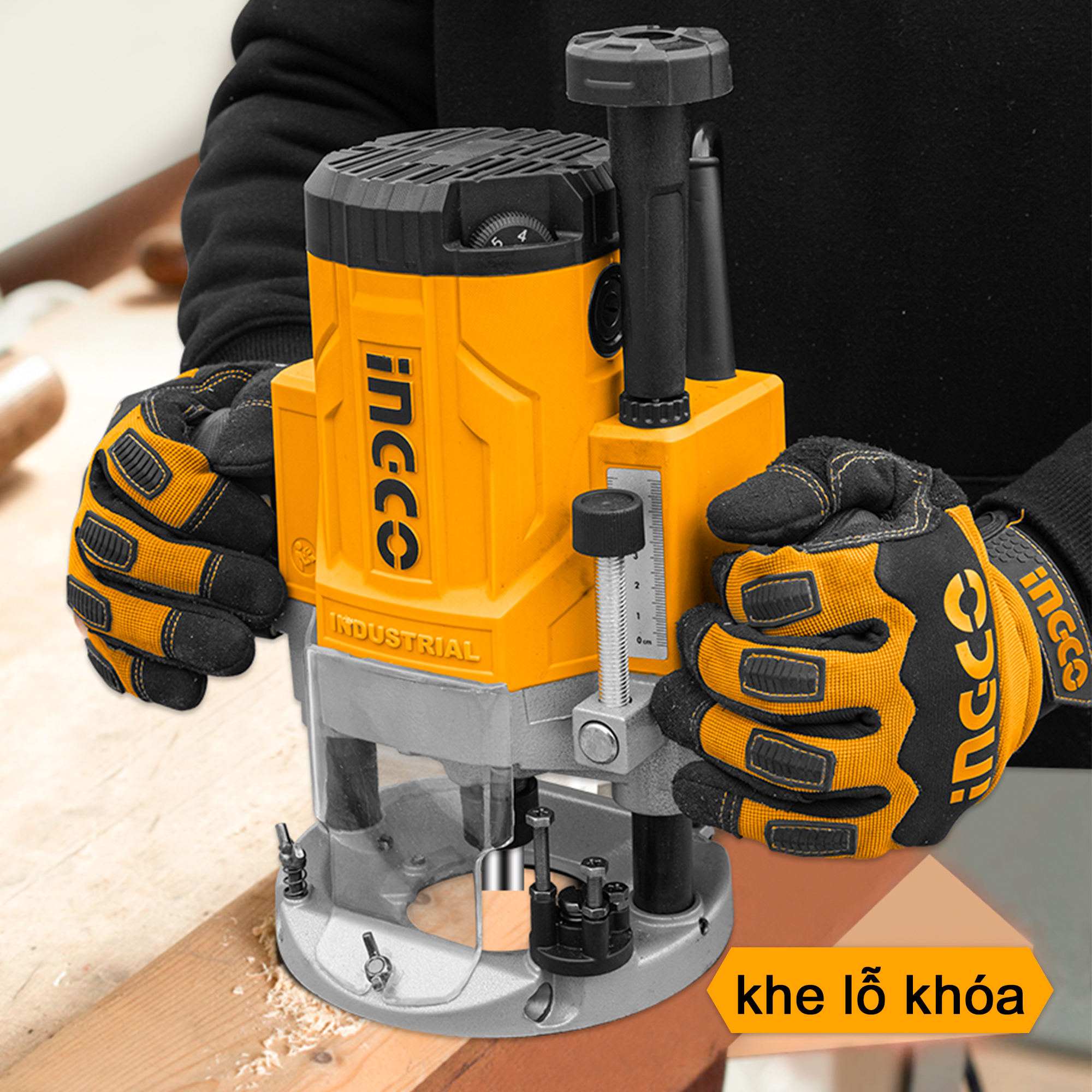 MÁY PHAY GỖ INGCO 2200W 12.7mm RT22008