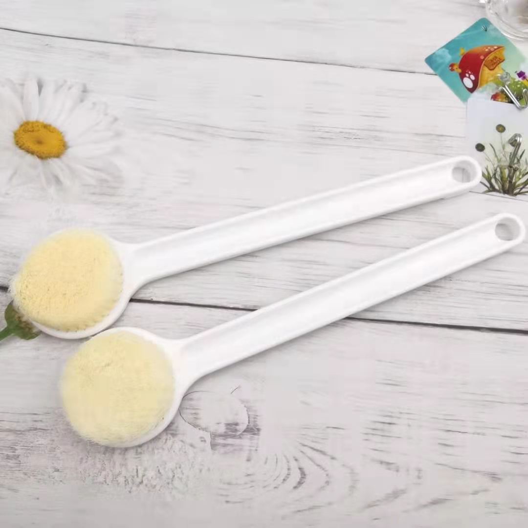 Bàn chải chà lưng massage, bàn chải tắm cán dài làm sạch dầu nhờn bụi bẩn, tẩy tế bào chết trên lưng