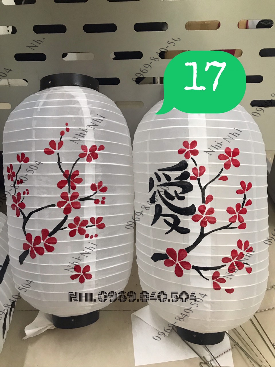 [HCM]Lồng đèn Nhật- vẽ-50x25cm