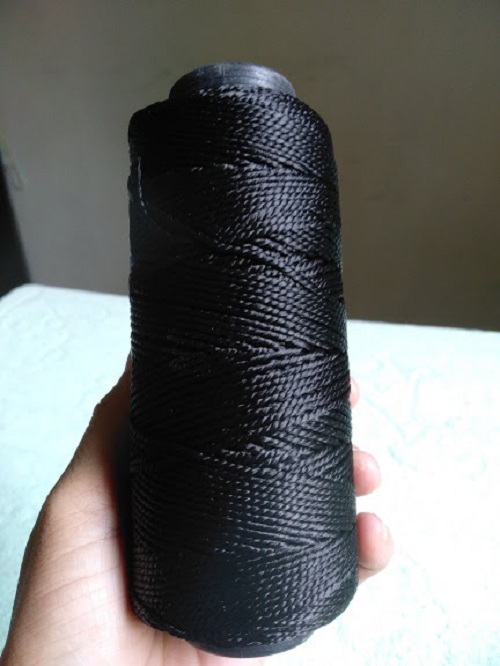 Sợi thô đan móc túi xách, nón, giày dép màu 3