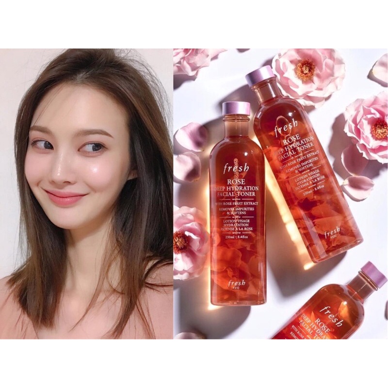 Nước hoa hồng Fresh Rose Deep Hydration Facial Toner