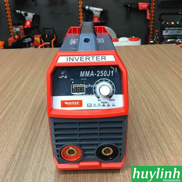 [HCM]Máy hàn que điện tử Btec MMA-250J1 - Hàn liên tục que 3.2
