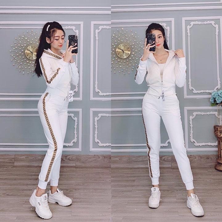 Bộ đồ thể thao nữ áo khoác cao cấp Adidas
