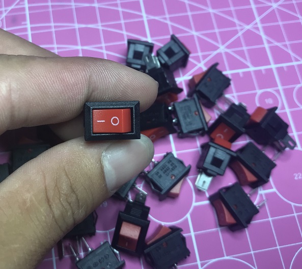 Bộ 10 Công Tắc Bập Bênh 3A 250V Công Tắc ON OFF mini