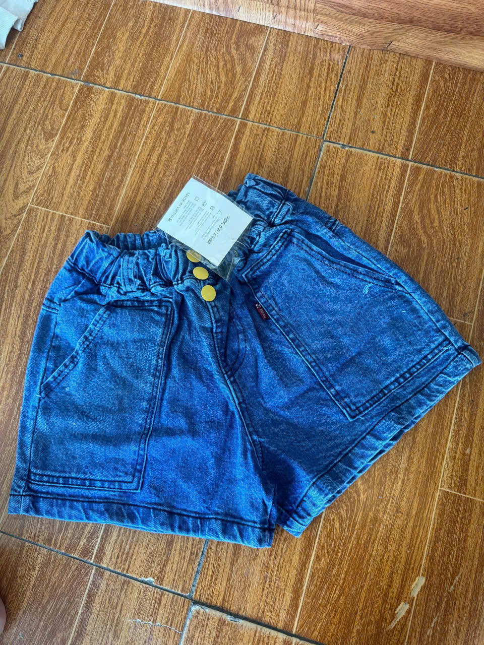 Quàn sort bò jeans dễ thương cho bé gái 20-50kg