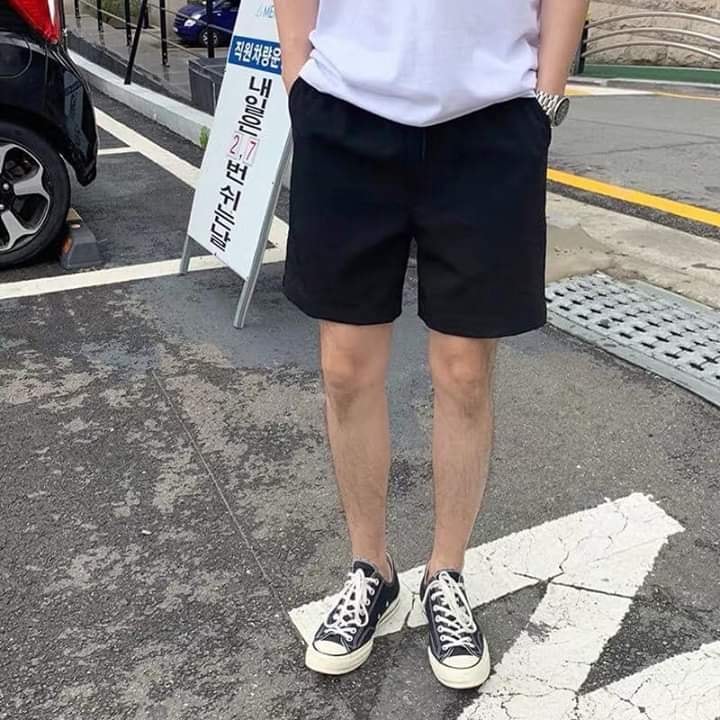Quần Short Kaki Trơn  | Tặng giấy thơm - Short Basic Kaki Lưng Thun [ Form UNISEX ]