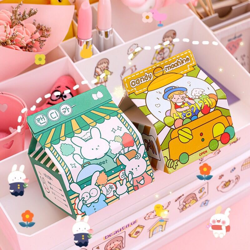 [MUA 2 GIẢM 5%][HCM]Tệp giấy note hộp sữa cute