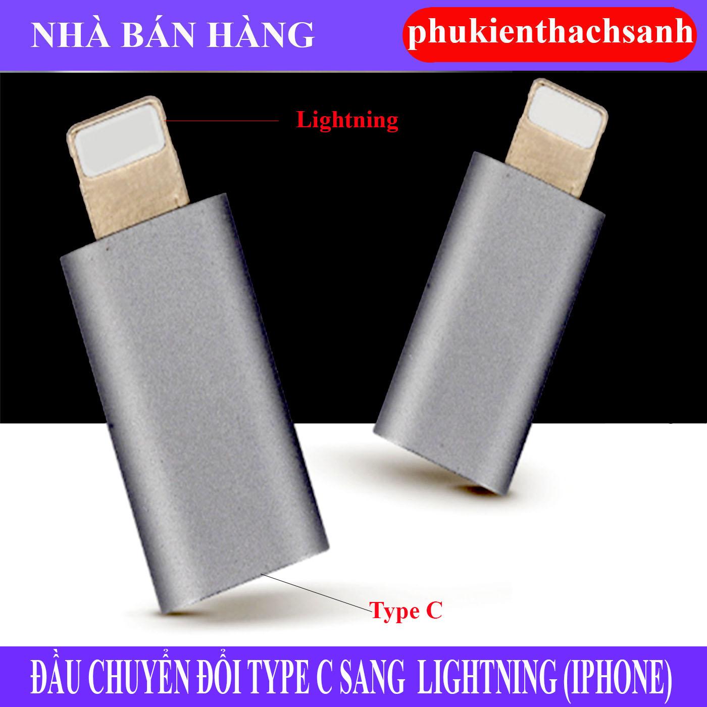 Đầu chuyển đổi chân Type C sang chân I.phone PK34