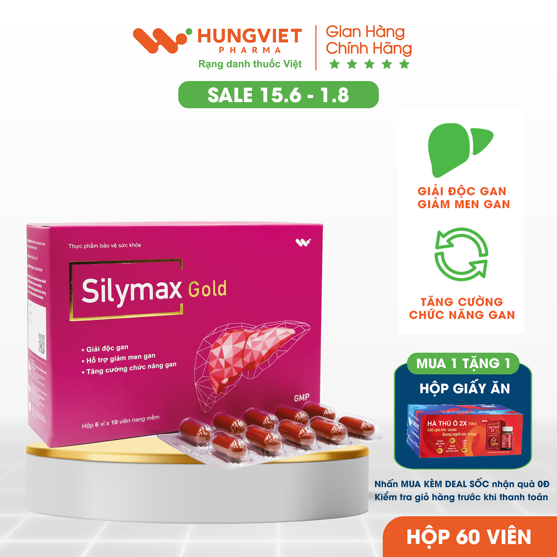 Silymax gold – giải độc gan, tăng cường chức năng gan