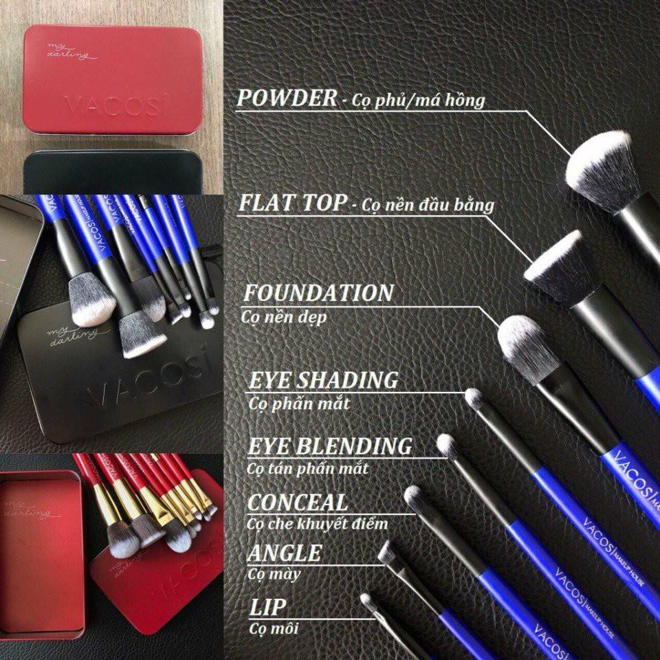 Vacosi My Darling Travel Brush Set 8 PCS BC24