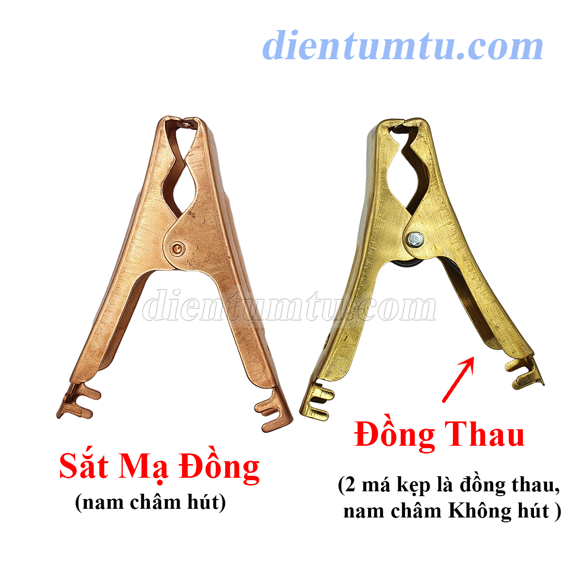 Bộ Đầu Kẹp Cá Sấu - Kẹp acquy 100A (1 Đen + 1 Đỏ)
