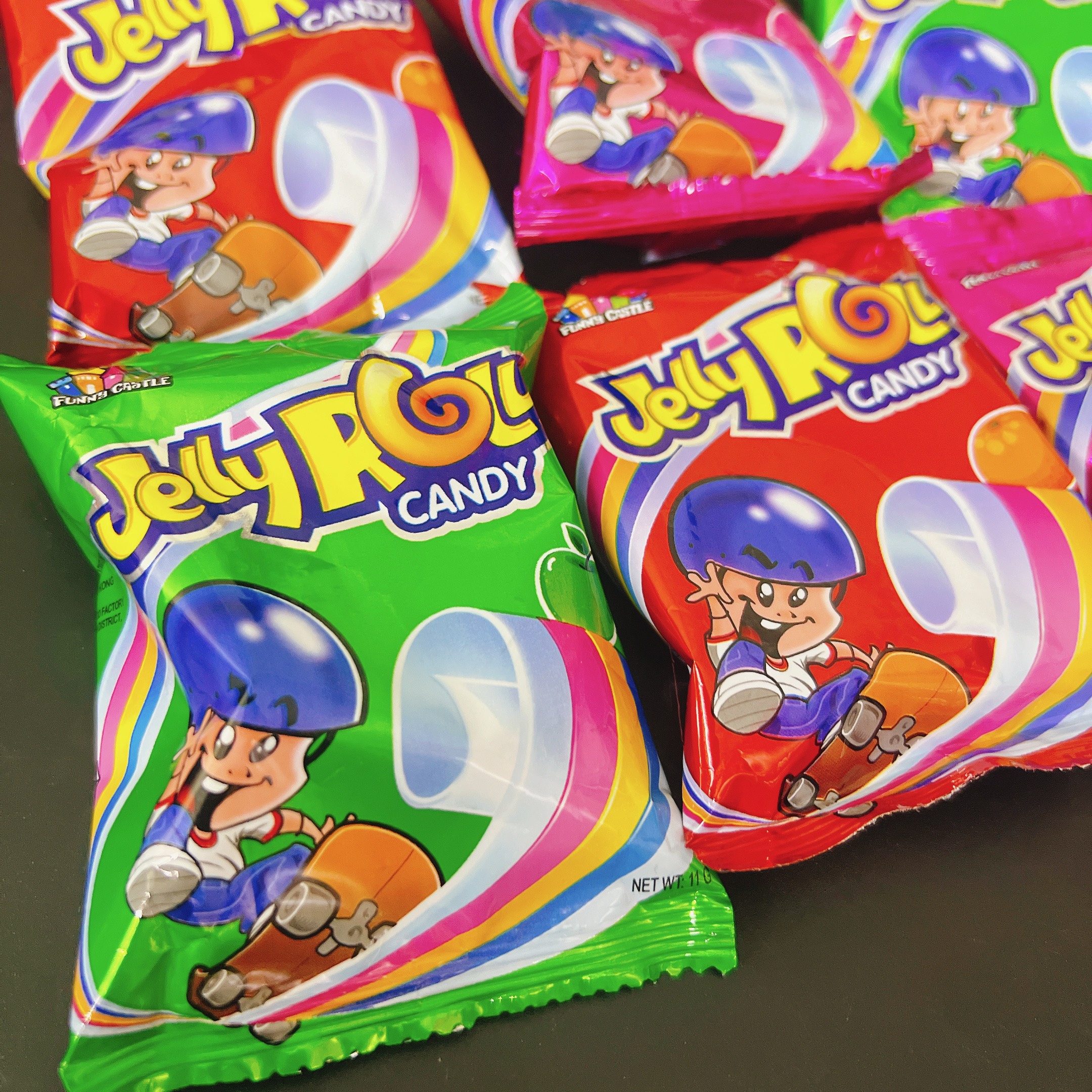 Kẹo dẻo cuộn Jelly Roll vị trái cây Thái Lan (gói 11g)