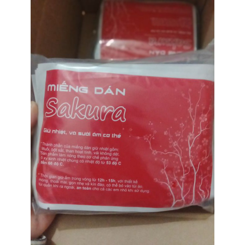 Miếng dán giữ nhiệt sakura 1 miếng