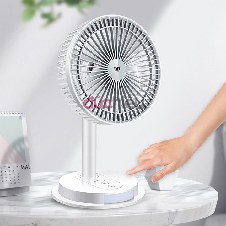Quạt sạc tích điện loại to có đèn led DP-7627