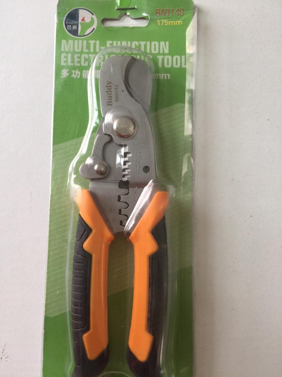 Kìm cắt đa năng tuốt, bấm -cốt buddy 143