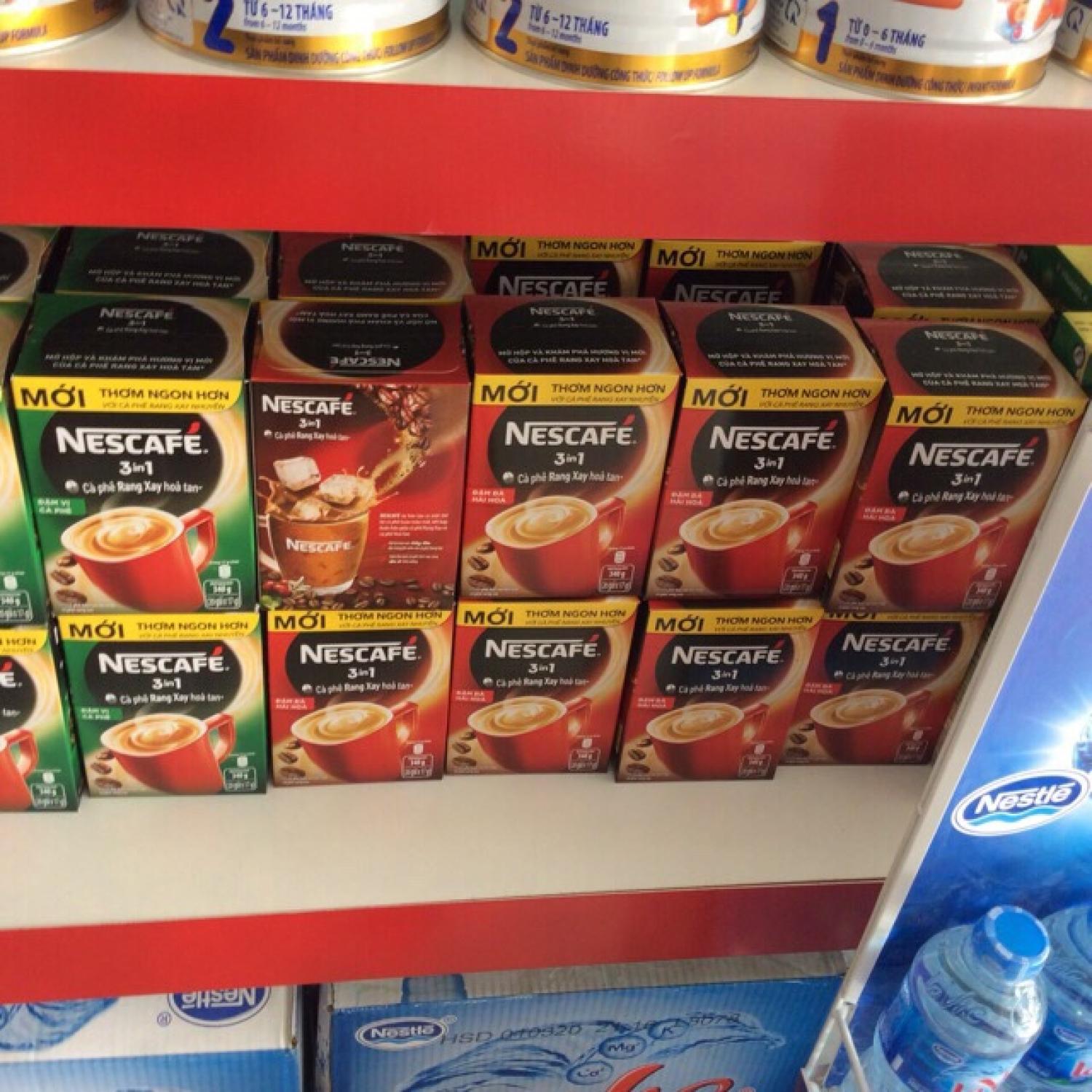 Hộp Nescafe 3in1 xanh / cafe sữa