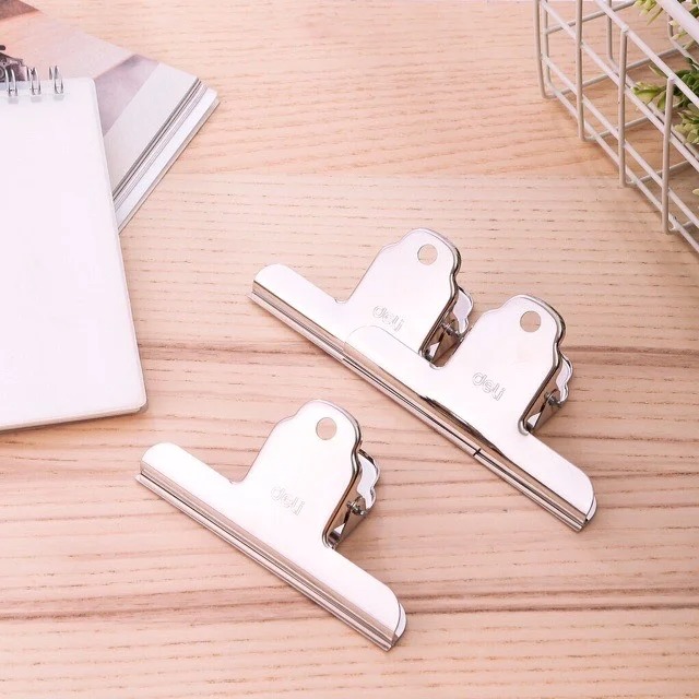 (3 Cái) Kẹp Inox Deli 9532 - 102mm