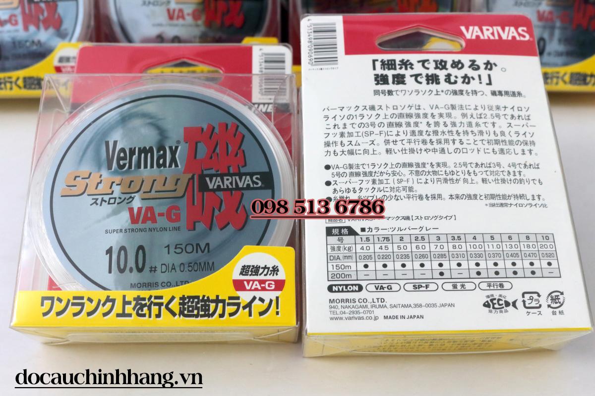 Cước Câu Cá varivas vermax Strong 150m