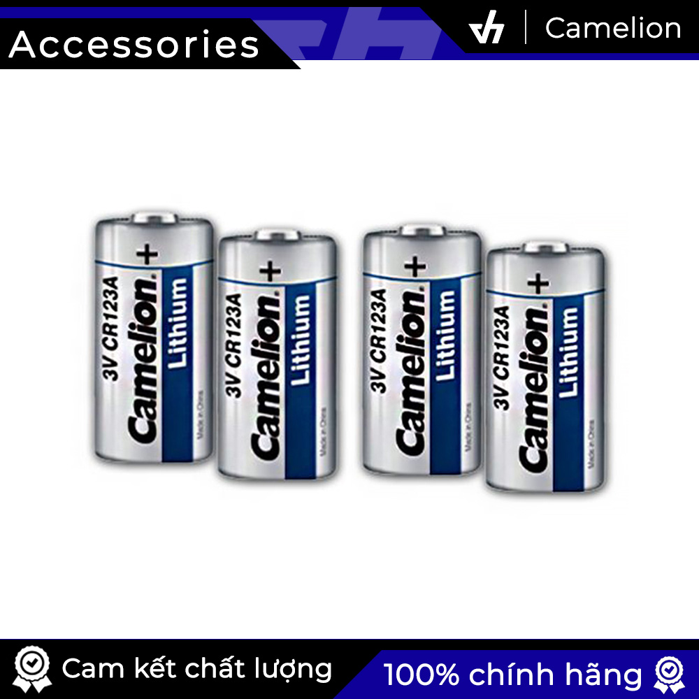 [HCM]Pin Camelion CR123A Lithium chuẩn 3V