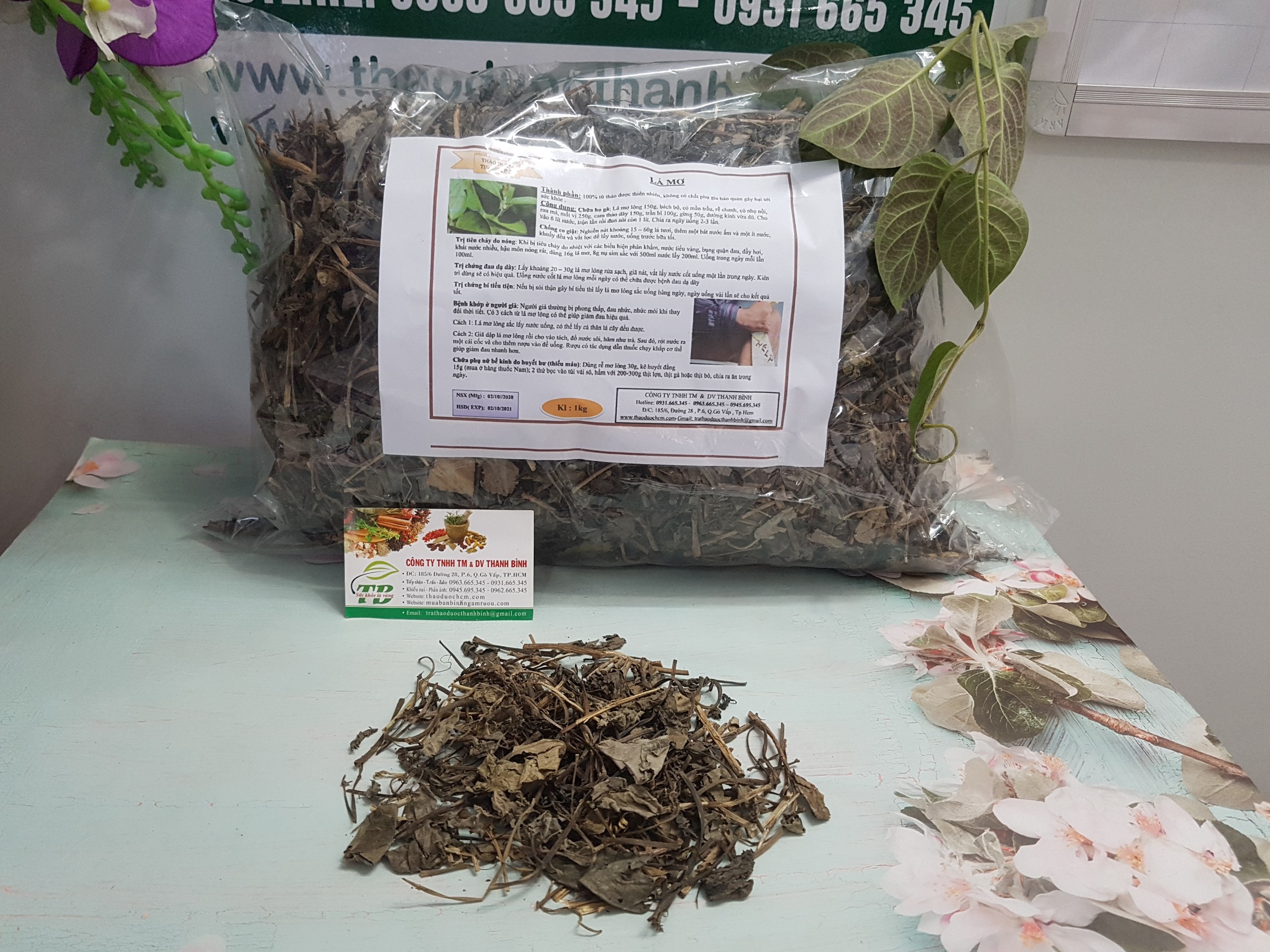 Lá Mơ Khô 1KG - Hàng Công Ty Chất Lượng