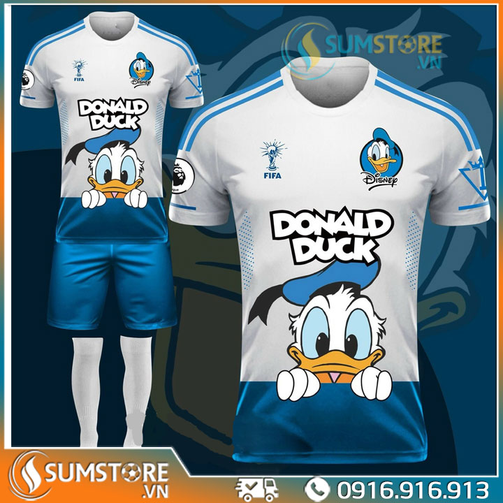 [HCM]Đồ Thể Thao Kute Dễ Thương - Áo Đá Banh Vịt Đô Nan Siêu Đẹp