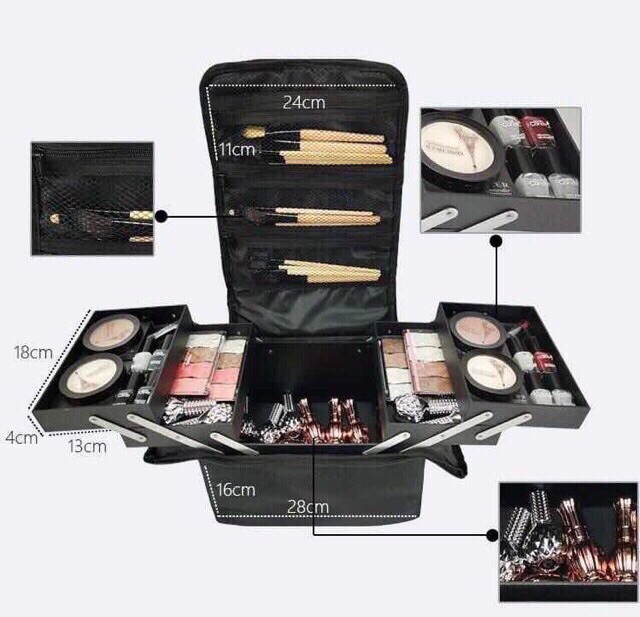 Cốp đựng đồ trang điềm , nail, dụng cụ phun xăm
