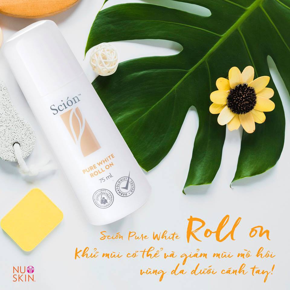 Lăn Khử Mùi Scion Pure White Roll On Nuskin