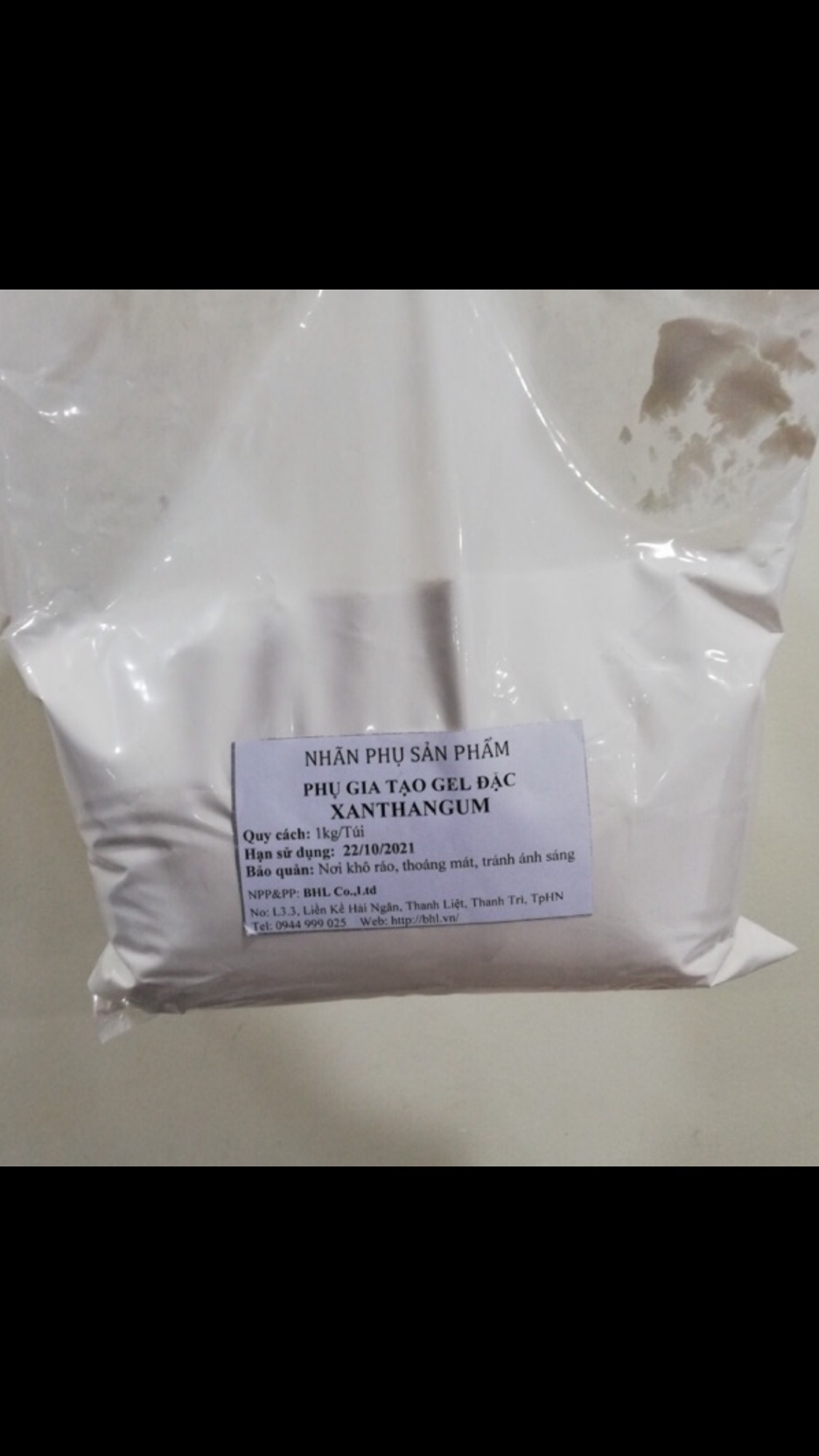 Xanthan gum xanthangum cấp thực phẩm túi 500g