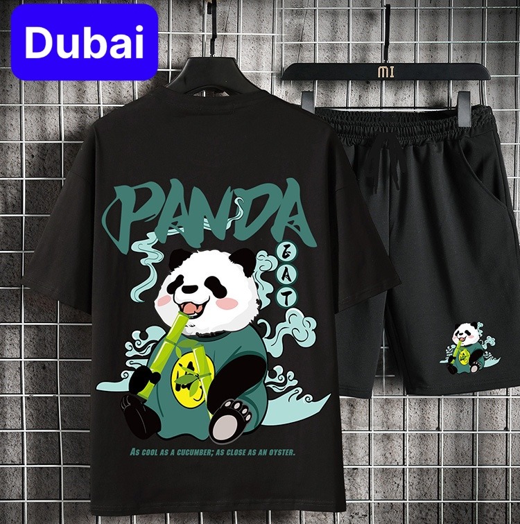 ĐỒ BỘ THỂ THAO GẤU TRÚC PAN.DA SET ĐỒ BỘ THỂ THAO ĐỒ BỘ TẬP GYM MANG Ở NHÀ VÀ ĐI CHƠI ĐỒ BỘ NAM PHONG CÁCH CAO CẤP 2024 - DUBAI FASHION