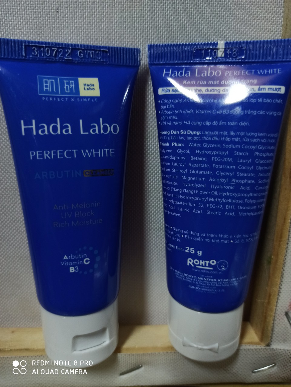 [HCM]Kem rửa mặt HadaLabo tuýp 25g