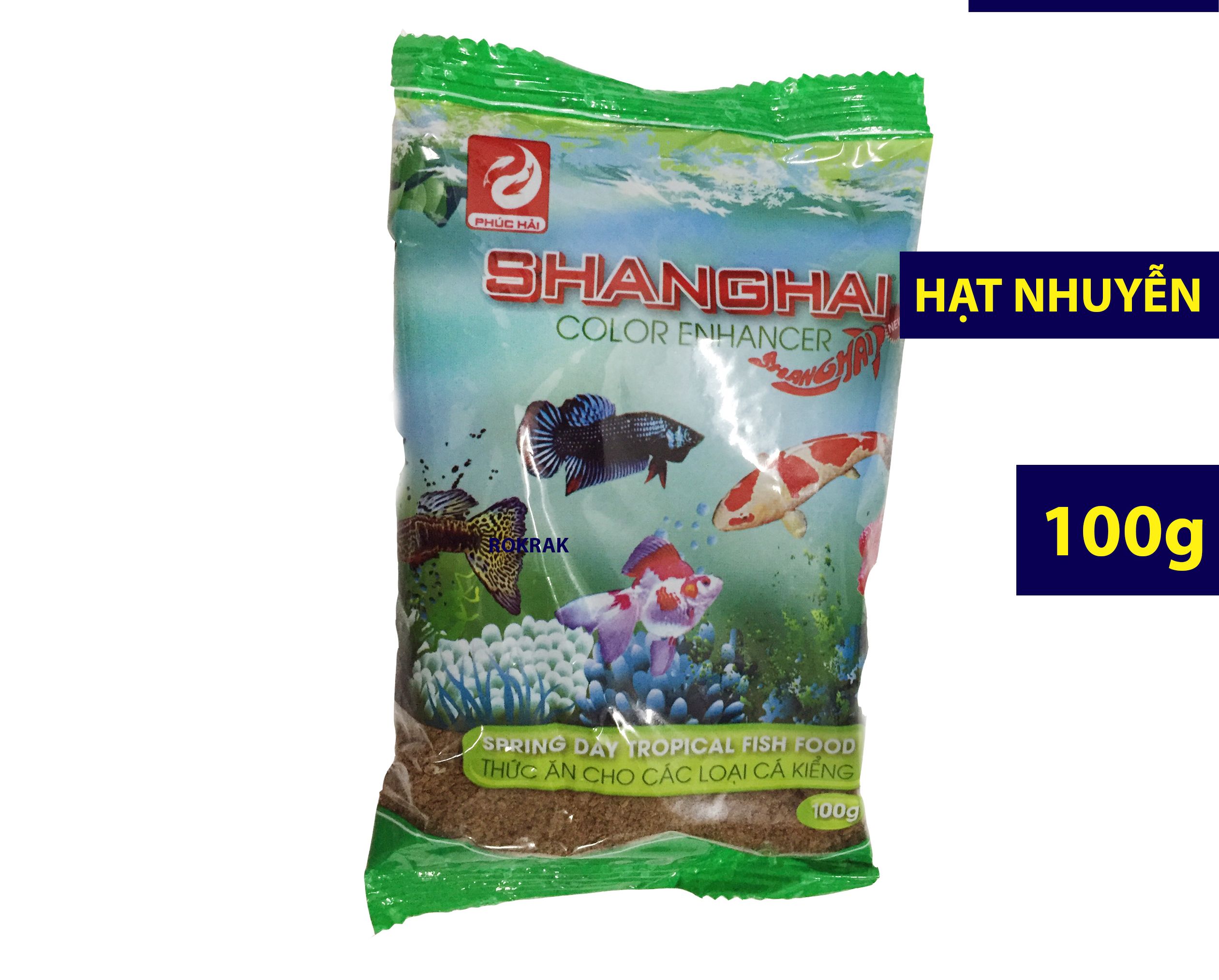 Thức ăn cho cá shanghai 100g hạt nhuyễn gói