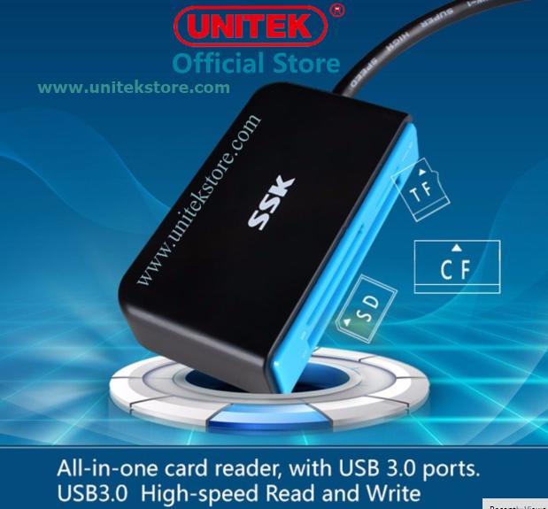 [UNITEK STORE] Đầu đọc thẻ nhớ đa năng SSK 330 - USB 3.0