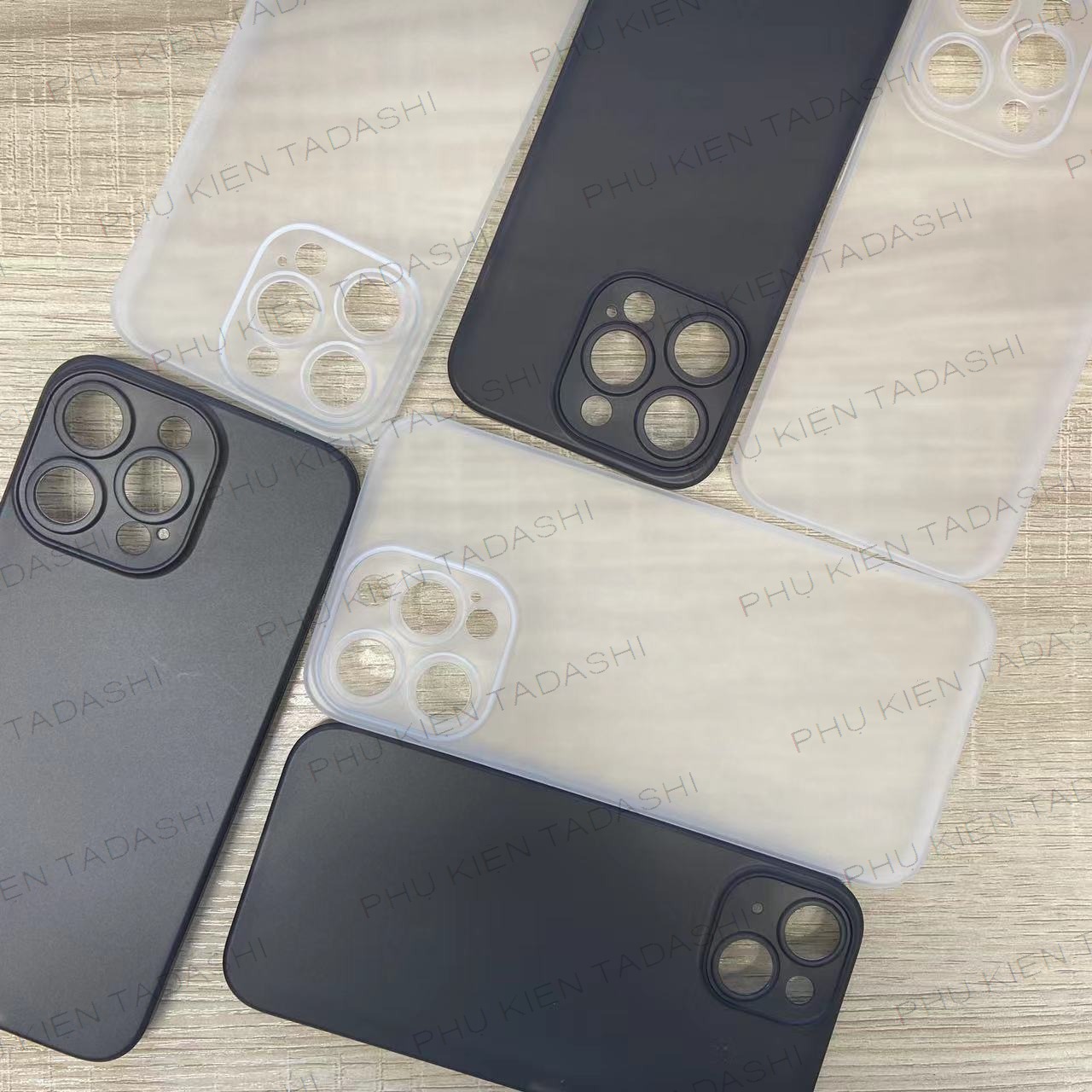 Ốp Lưng Siêu Mỏng IPhone 15 Pro Max/ 15 Pro/ 15/ 15 Plus, Iphone 14/ 14 Plus/ 14 Pro/ 14 Pro Max, Iphone 13/ 13 Pro/ 13 Pro Max Nhẹ Thoáng Khí, Không Ố Vàng, Có Gờ Bảo Vệ Camera.