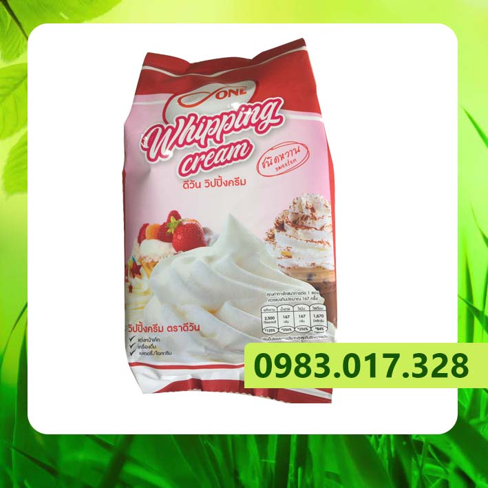 Bột kem whipping cream 500 gram ( Thailand )