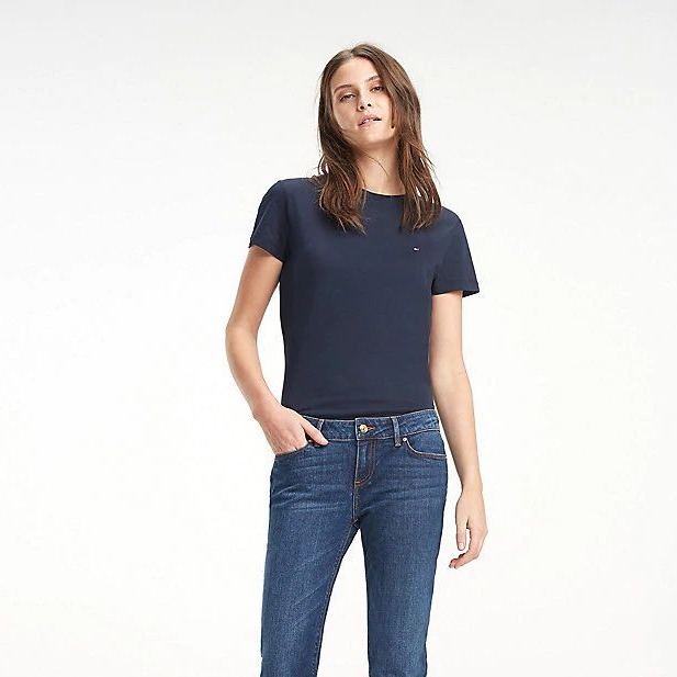 TOMMY HILFIGER  - Áo Thun Nữ Tay Ngắn WW0WW22043403