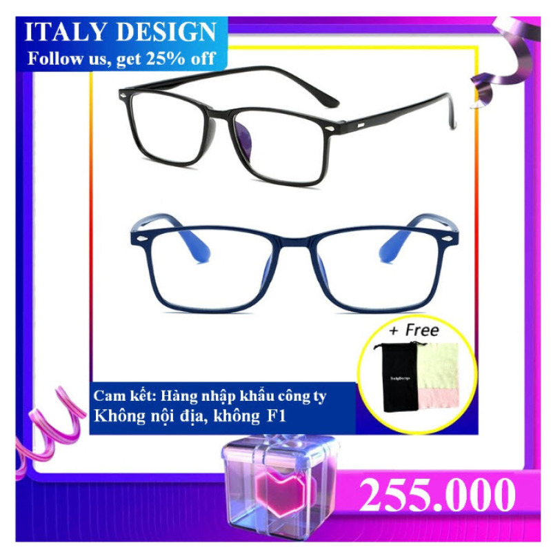 Giá bán Kính nhập khẩu ITALY DESIGN  MẪU L007 (độ +100)