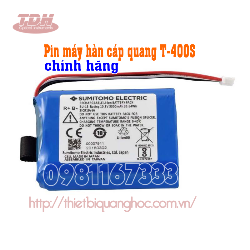 Pin máy hàn cáp quang T-400S SUMITOMO