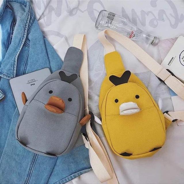 [HCM]Túi Bao tử Đeo chéo nữ hình con Vịt 3D cute